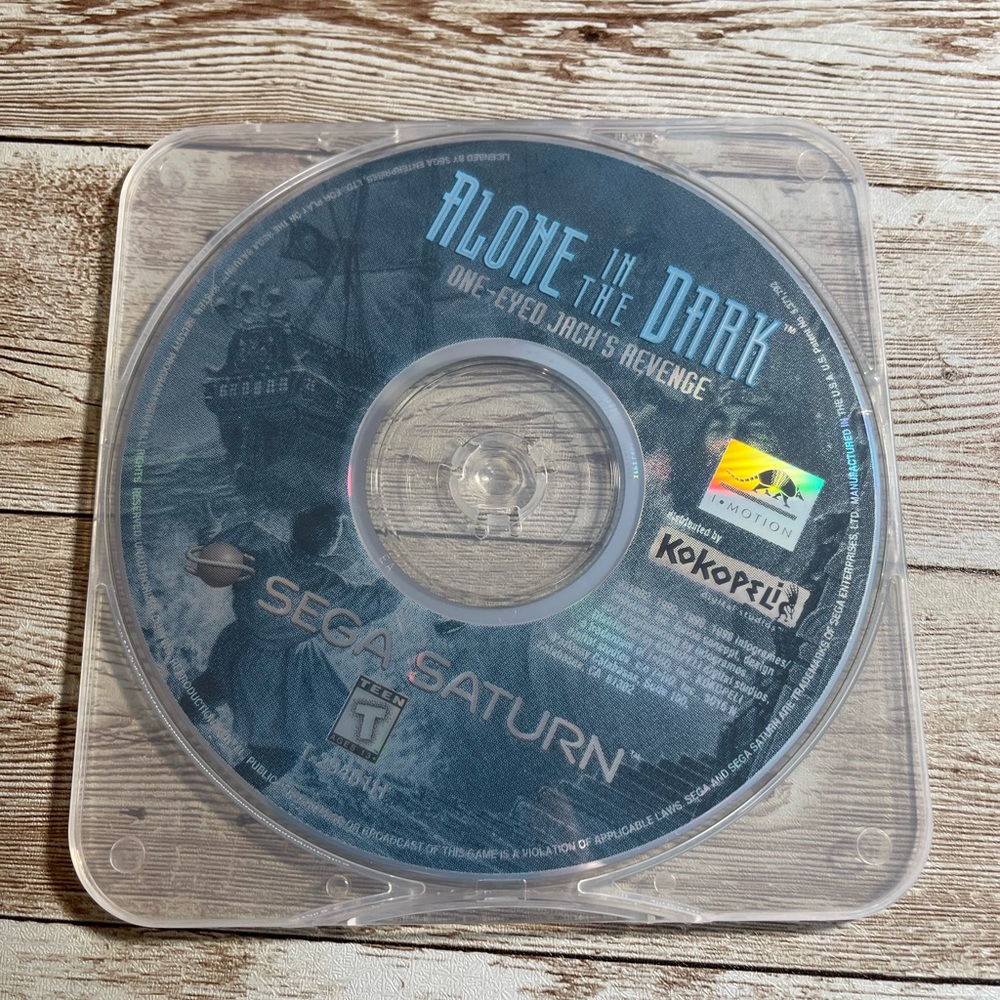 Sega Saturn Alone In The Dark One Eyes Jacks Revenge Video Game DISC ONLY